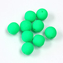 Glass Coated Bead - Round 08MM NEON LIGHT GREEN