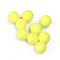 Glass Coated Bead - Round 08MM NEON YELLOW