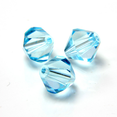 Preciosa Crystal Bead - Bicone 08MM LT BLUE