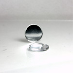 Plastic Flat Back Foiled Mirror - Round 13MM CRYSTAL