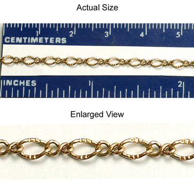 Brass Chain 2.3MM Fancy FIGARO