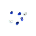 Plastic Point Back Foiled Stone - Oval 06x4MM SAPPHIRE