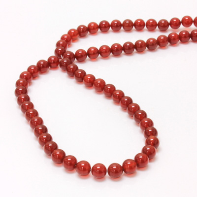 Gemstone Bead - Smooth Round 1.2MM Diameter Hole 06MM CORNELIAN