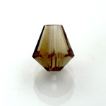 Chinese Cut Crystal Bead - Cone 08x7MM BLACK DIAMOND