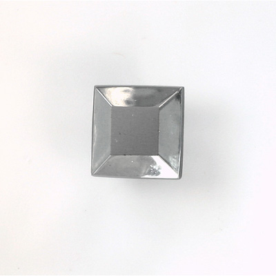 Glass Point Back Tin Table Cut (TTC) Opaque Coated - Square 10x10MM HEMATITE