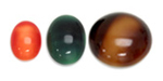 Brownhorn and Spinel Cabochons