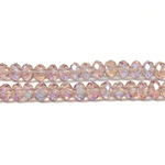 Chinese Cut Crystal Bead - Rondelle 02x3MM LT AMETHYST AB