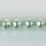 Czech Glass Pearl Bead - Snail Shell 10MM LT BLUE 70462