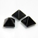 Gemstone Cabochon - Square Pyramid Top 10x10MM BLACK ONYX