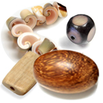 Wood, Shell and Bone Beads