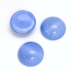 Glass Medium Dome Cabochon - Round 15MM MOONSTONE BLUE