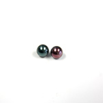 Czech Glass Pearl 1-Hole Ball - 04MM BLACK TAHITI 89031