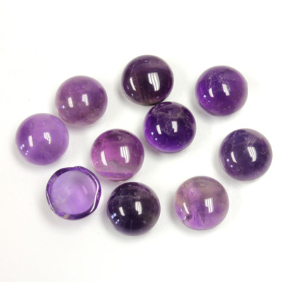 Gemstone Cabochon - Round 08MM AMETHYST (B grade)