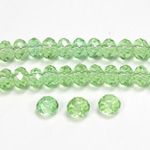 Chinese Cut Crystal Bead - Rondelle 03x4MM PERIDOT