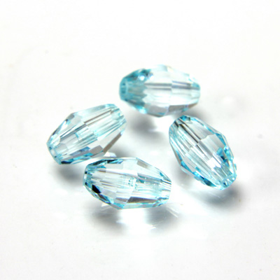 Preciosa Crystal Bead - Olive 06x4MM LT BLUE