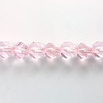 Indian Cut Crystal Bead - Helix Twisted 08MM PINK