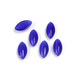Fiber-Optic Cabochon - Navette 10x5MM CAT'S EYE ROYAL BLUE