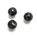 Plastic Moonlite Bead - Smooth Round 12MM MOONLITE BLACK