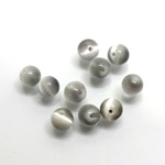 Fiber-Optic 1-Hole Ball - 06MM CAT'S EYE LT GREY