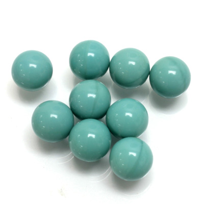 Glass No-Hole Ball - 10MM TURQUOISE