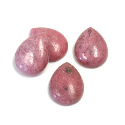 Gemstone Cabochon - Pear 16x12MM RHODONITE