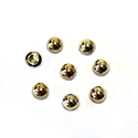 Glass Medium Dome Cabochon - Round 05MM Metallic Coated GOLD