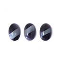 Glass Medium Dome Cabochon - Oval 14x10MM Moonlight with stripe AMETHYST #7224