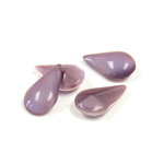 Glass Point Back Buff Top Stone Opaque Doublet - Pear 13x7.8MM AMETHYST MOONSTONE