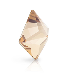 Preciosa Crystal Flat Back Hotfix  MAXIMA Fancy Stone -Pyramid 12MM HONEY