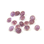 Glass Point Back Buff Top Stone Opaque Doublet - Round 20SS AMETHYST MOONSTONE