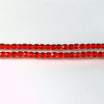 Czech Glass Fire Polish Bead - Round 02MM RUBY