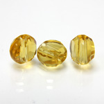 Chinese Cut Crystal Bead - Round Disc Side Drilled 08MM TOPAZ