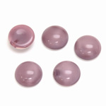 Glass Medium Dome Cabochon - Round 11MM MOONSTONE AMETHYST