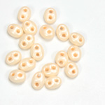 Preciosa Czech Glass 2-Hole Seed Bead - Twin 2.5x5MM TERRA PEARL LT MELON 16292