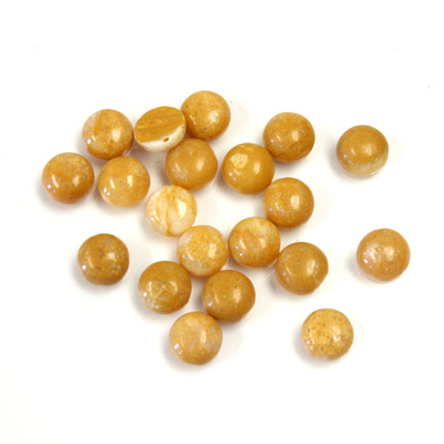 Gemstone Cabochon - Round 05MM YELLOW JASPER