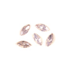 Cut Crystal Point Back Fancy Stone Foiled - Navette-Marquis 08x4MM OPAL ROSE