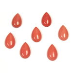 Gemstone Cabochon - Pear 10x6MM DOLOMITE DYED CORAL