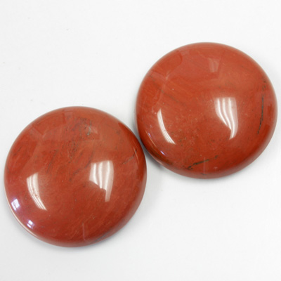 Gemstone Cabochon - Round 25MM RED JASPER