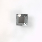 Glass Point Back Tin Table Cut (TTC) Stone - Square 06x6MM HEMATITE