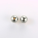 Czech Glass Pearl 1-Hole Ball - 10MM LT GREY 70483
