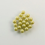 Czech Glass Pearl No-Hole Ball - 3.5MM LT OLIVE 70457