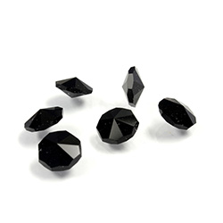 Preciosa Crystal Point Back Fancy Stone - Fire Ice Octagon 08MM JET