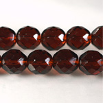 Czech Glass Fire Polish Bead - Round 12MM MADEIRA TOPAZ