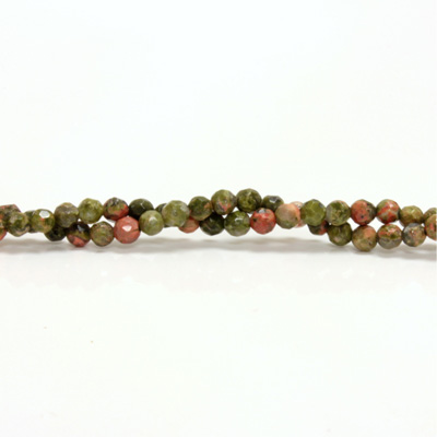 Gemstone Bead - Faceted Round 04MM EPIDOTE