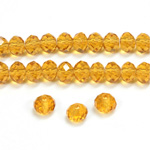 Chinese Cut Crystal Bead - Rondelle 03x4MM TOPAZ