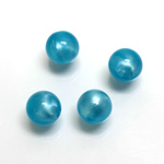 Plastic Moonlite Bead - Smooth Round 10MM MOONLITE BLUE