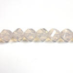 Chinese Cut Crystal Bead - Helix Twisted 08MM OPAL ROSE