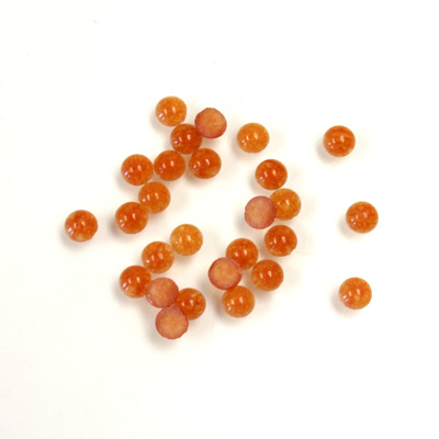 Gemstone Flat Back Cabochon - Round 03MM QUARTZ DYED #111 CORNELIAN