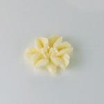 Plastic Carved No-Hole Flower - Lily 18x15MM IVORY