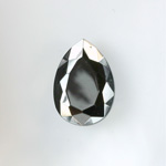 Glass Point Back Tin Table Cut (TTC) Stone - Pear 18x13MM HEMATITE